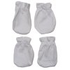 UB121: White 2 Pack Anti-Scratch Mittens